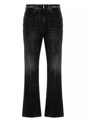 Givenchy logo-plaque bootcut jeans - Black