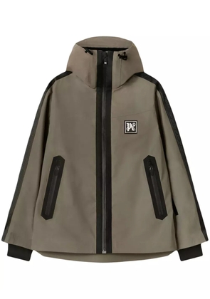 Palm Angels Reflective hooded ski jacket - Grey