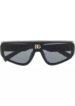 Dolce & Gabbana Eyewear square-frame logo-plaque sunglasses - Black
