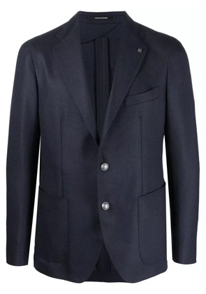 Tagliatore virgin wool single-breasted blazer - Blue