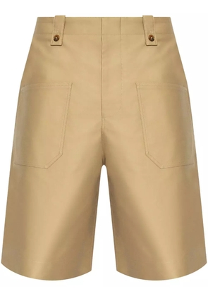 Alexander McQueen cotton bermuda shorts - Neutrals
