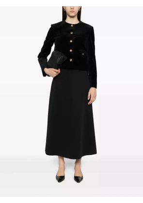 Blazé Milano button-fastening cotton-blend jacket - Black