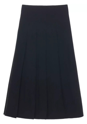 Studio Nicholson pleated asymmetric skirt - Black