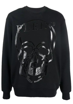 Philipp Plein skull-print crew neck sweatshirt - Black