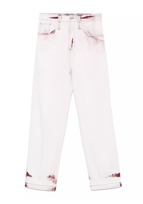 FEDERICO CINA bleached-effect trousers - Pink
