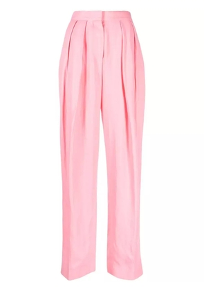 Stella McCartney pleated wide-leg trousers - Pink
