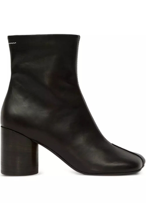 MM6 Maison Margiela 70mm Anatomic block-heel ankle boots - Black