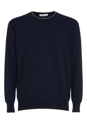 Cruciani crew-neck long-sleeve sweater - Blue