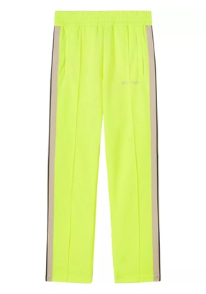 Palm Angels logo-embroidered straight-leg track pants - Yellow