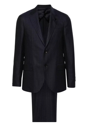 Lardini pinstriped single-breasted suit - Blue