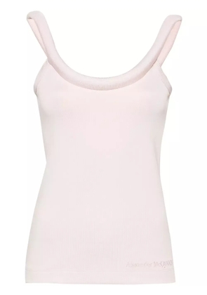 Alexander McQueen 3D-detailing sleeveless top - Pink