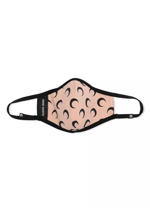 Marine Serre logo-print face mask - Neutrals