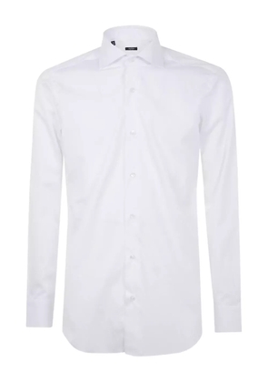 Barba long-sleeved button-up shirt - White