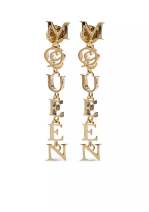 Alexander McQueen logo-charm earrings - Gold