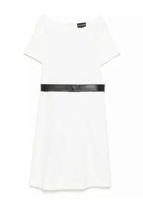 Emporio Armani ribbed midi dress - Neutrals
