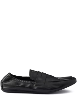 Prada Shuffle antiqued leather loafers - Black