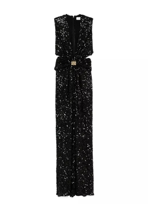 Elisabetta Franchi sequin-embellished gown - Black