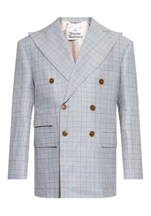 Vivienne Westwood Niesen double-breasted checked blazer - Blue