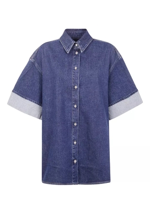 7 For All Mankind button-cuff cotton shirt - Blue