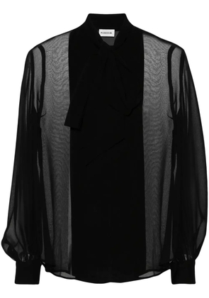 P.A.R.O.S.H. tied-neck blouse - Black