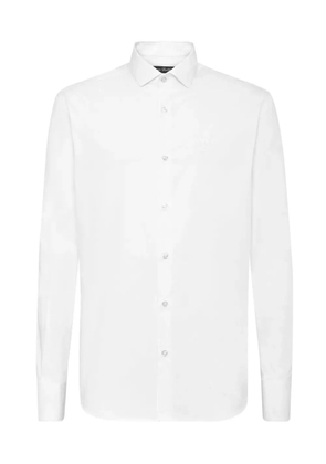 Philipp Plein Hexagon embroidery dress shirt - White