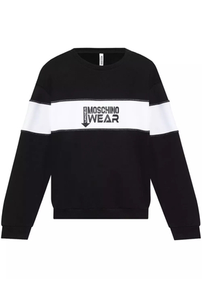 Moschino logo-print lounge sweatshirt - Black