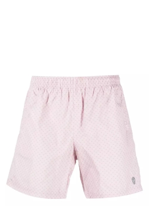 Alexander McQueen skull-print swim shorts - Pink