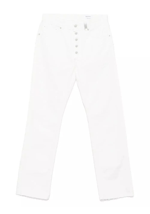Alexander McQueen raw-cut jeans - White