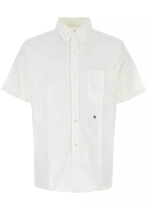 Nanamica logo-embroidered short-sleeved shirt - White