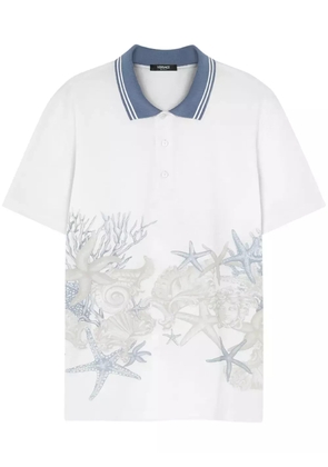 Versace Barocco Sea polo shirt - White