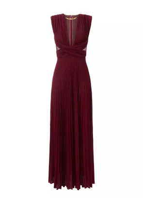 Elisabetta Franchi pleated gown - Red