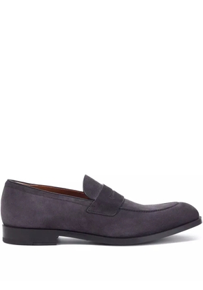 Zegna penny suede loafers - Grey
