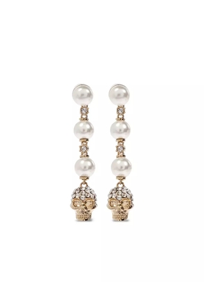 Alexander McQueen crystal-embellished earrings - Gold