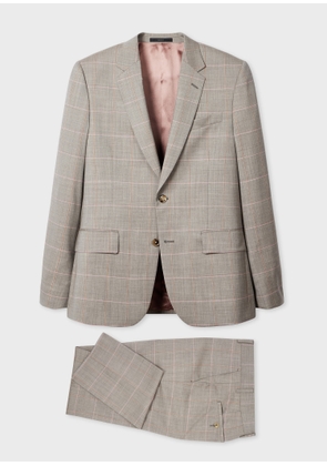 Paul Smith The Soho - Tailored-Fit Grey Windowpane Check Wool-Cashmere Suit