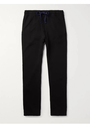 James Perse - Straight-Leg Supima Cotton-Jersey Sweatpants - Men - Black - 1