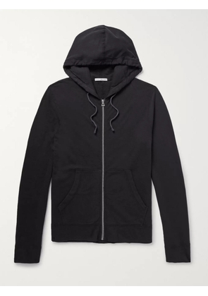James Perse - Supima Cotton-Jersey Hoodie - Men - Black - 1