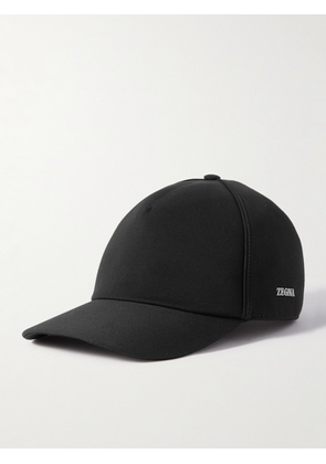 Zegna - Logo-Appliquéd Cotton and Wool-Blend Twill Baseball Cap - Men - Black - S