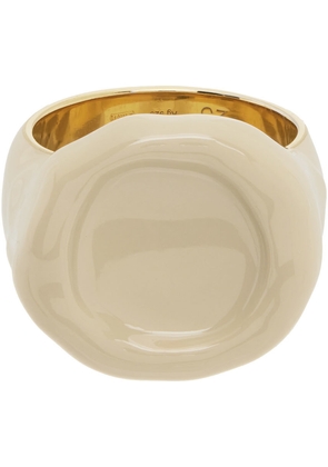 Bottega Veneta Off-White Seal Ring