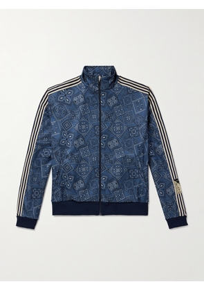 KAPITAL - Cookie Bandana-Print Striped Shell Track Jacket - Men - Blue - 1