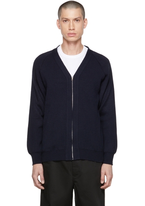 Comme des Garçons Homme Deux Navy Lochaven Of Scotland Edition Cardigan