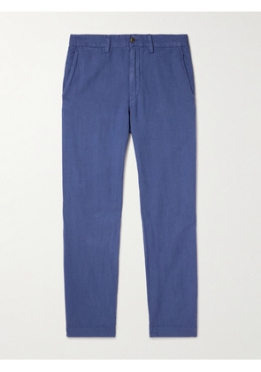 Polo Ralph Lauren - Straight-Leg Linen and Cotton-Blend Trousers - Men - Blue - UK/US 29