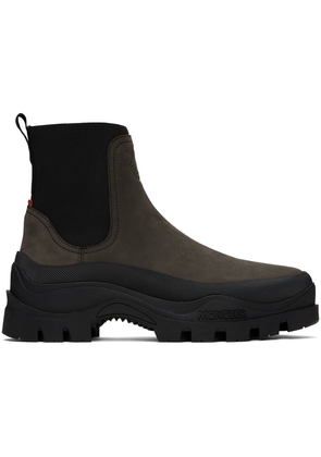 Moncler Brown Larue Chelsea Boots