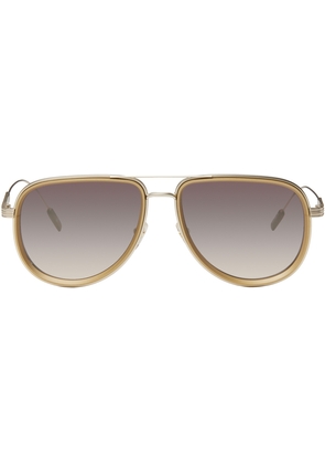 ZEGNA Gold Metal Sunglasses