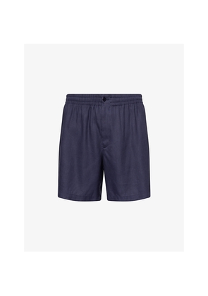 Mens Moncler Genius Moncler x Gilga Farm By Donald Glover Linen-Blend Shorts