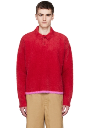 JACQUEMUS Red Le Chouchou 'Le Polo Neve' Polo