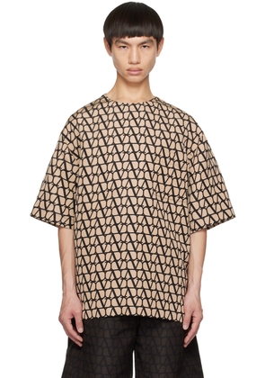 Valentino Beige Printed T-Shirt