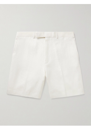 Kingsman - Straight-Leg Linen-Twill Shorts - Men - White - IT 46