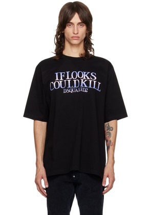 Dsquared2 Black 'Could Kill' Skater Fit T-Shirt