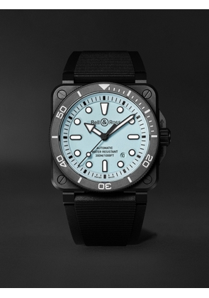 Bell & Ross - BR-03 Diver Full Lum Automatic 42mm Ceramic and Rubber Watch, Ref. No. BR03A-D-LM-CE/SRB - Men - Blue