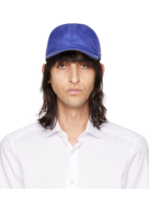 ZEGNA Blue Technical Fabric Baseball Cap